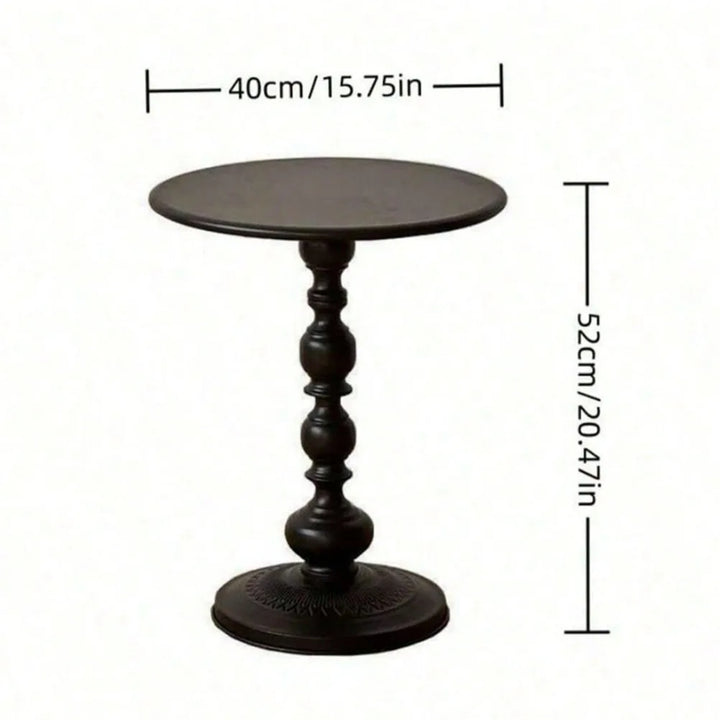 Rynx | Vintage Coffee Table Living Room Side Table American Small Round Desk Bedroom High-Quality Nightstand Furniture Ornaments