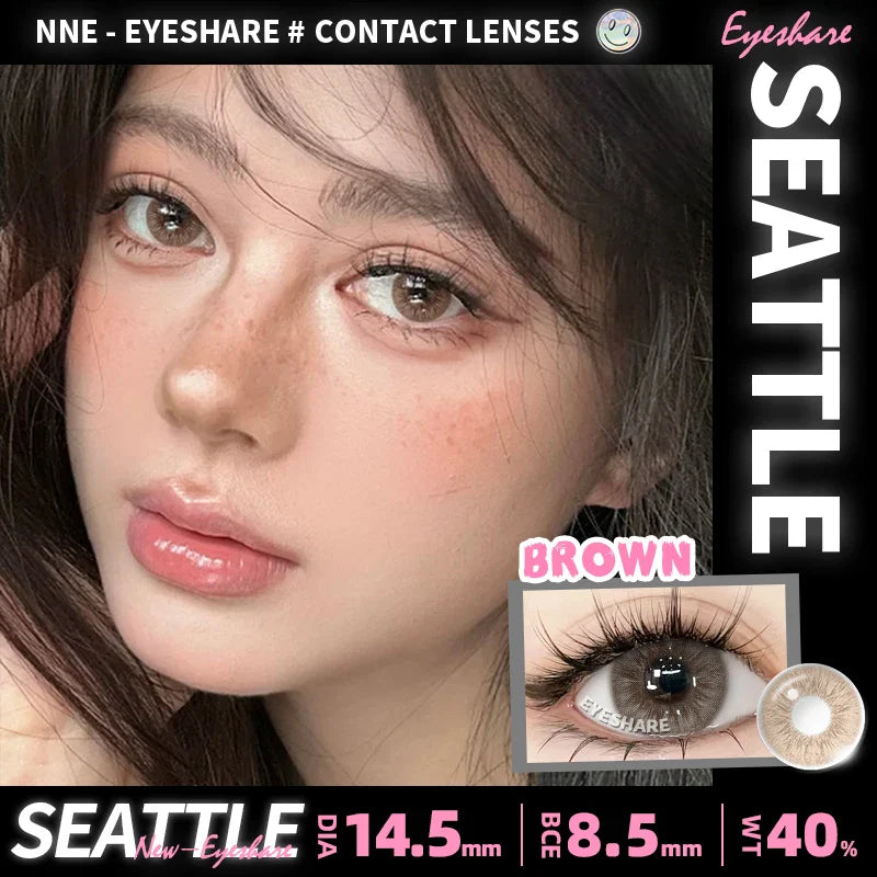 Rynx | 1 Pair of New Color Contact Lenses for Eyes Naturally Blue Eye Lenses Purple Lenses Gray Eye Contacts Brown Eye Lens Yearly