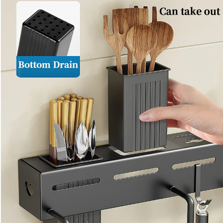 Lisslune | Modern Wall-Mounted Kitchen Organizer Tool Station