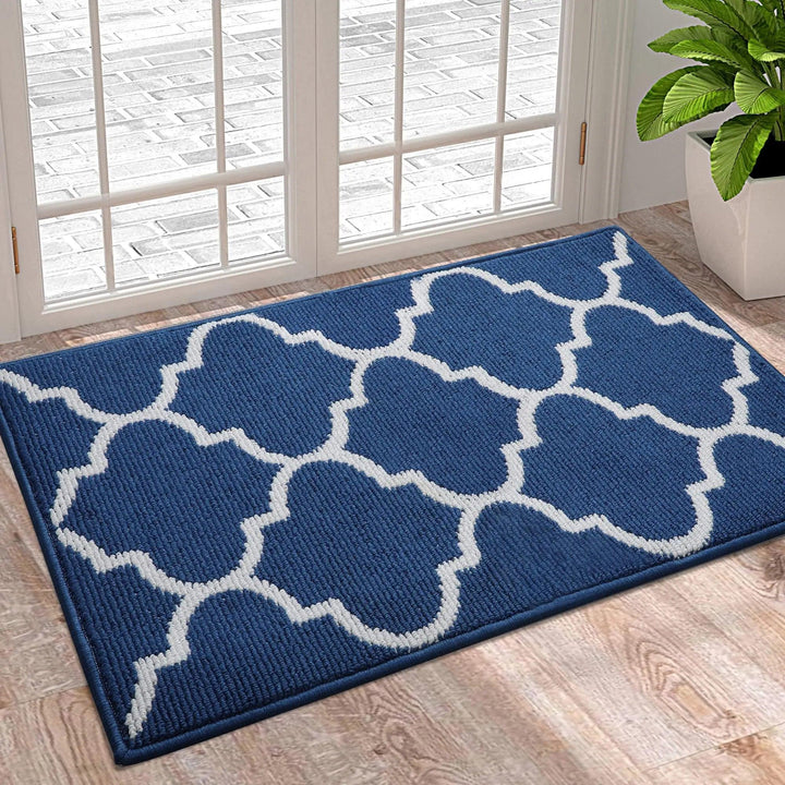 Lisslune | Luxurious non-slip microfiber welcome mat: Chic moisture-absorbing rug for entrances
