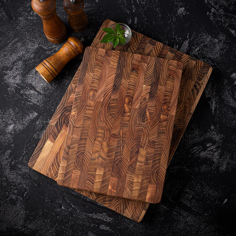 Lisslune | Cutting board made of wood – High-quality cutting board made of end grain wood for professional and amateur cooks