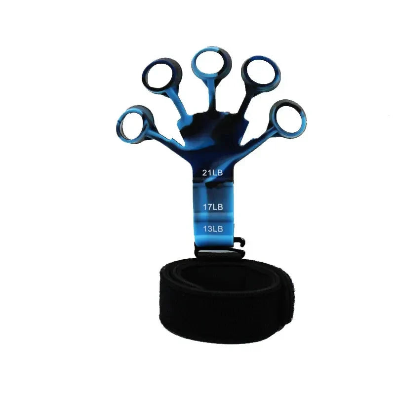 Rynx | 13-21 LB Finger Intensive Strengthener Grip Strengthening Device, Finger Flexibility Trainer, 5-Finger Trainer Finger Resistance Bands