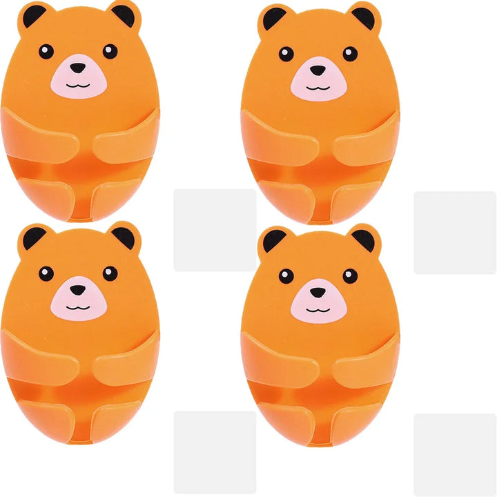 Lisslune | Bear Hug Self-Adhesive Wall Plug Holder
