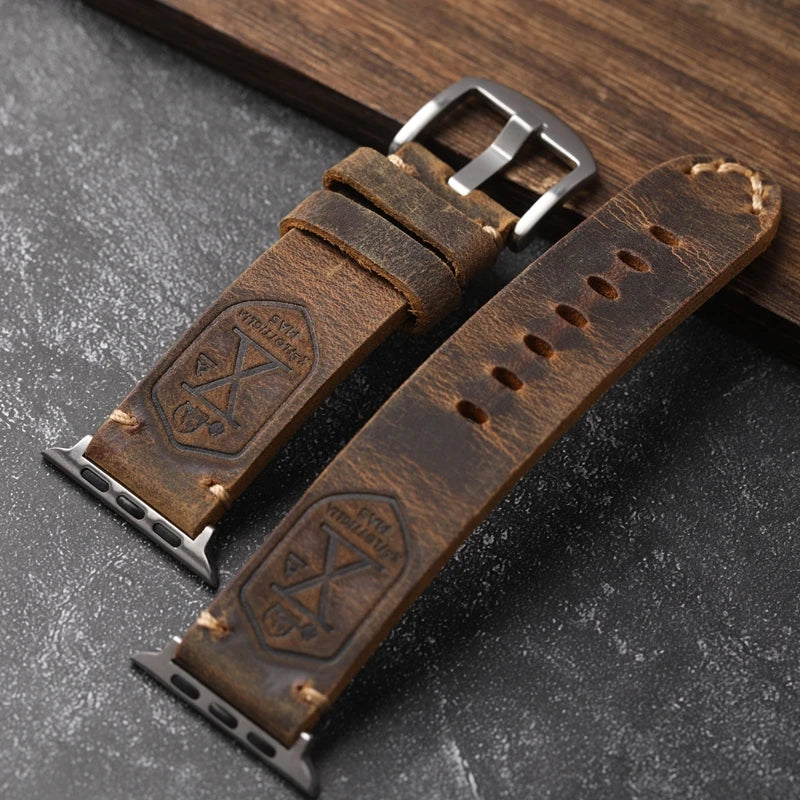 Lisslune | Handcrafted leather cowhide Apple Watch band