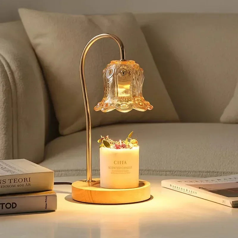 Lisslune | Flower-Shaped Warm Audience Candle Warmer Lamp
