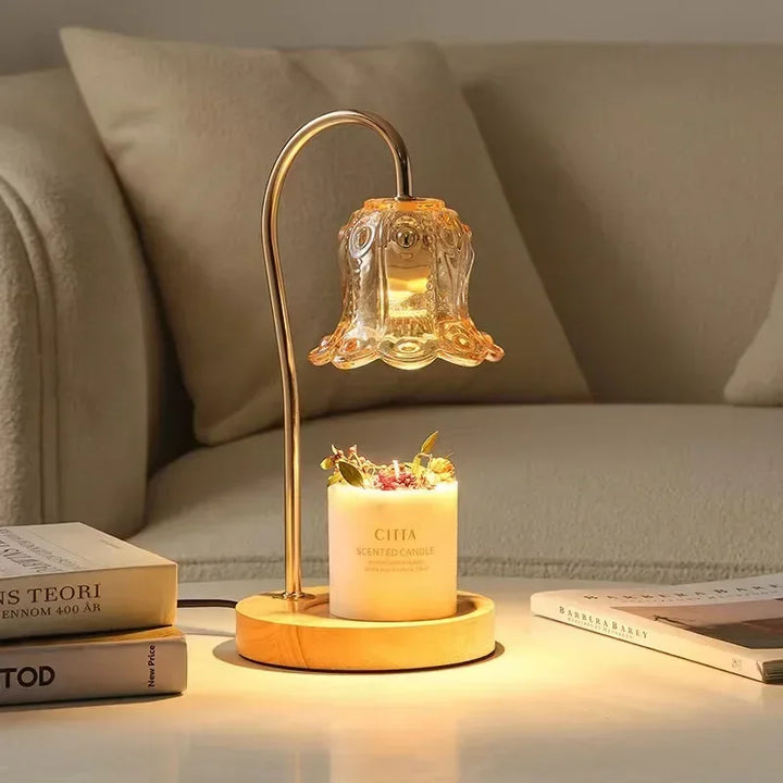 Lisslune | Flower-Shaped Warm Audience Candle Warmer Lamp