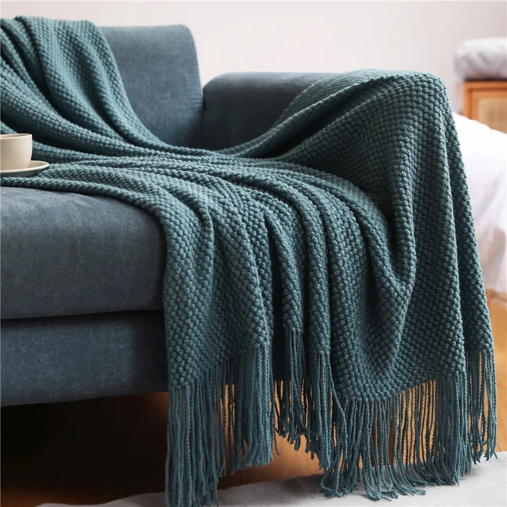 Lisslune | Autumn knitted blanket