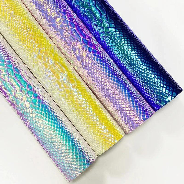 Lisslune | Iridescent Dragon Scale Leather for enchanting DIY creations