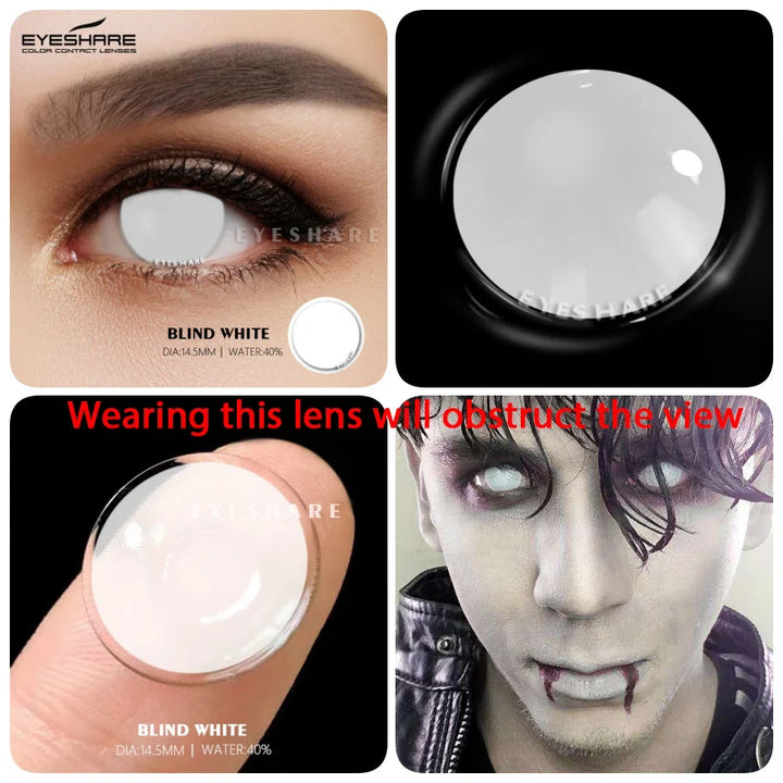 Rynx | Colorful Contact Lenses for the Eyes 1 Pair Cosplay Anime Lens Yearly Cosmetic Contact Lenses Halloween Lenses Beauty Makeup