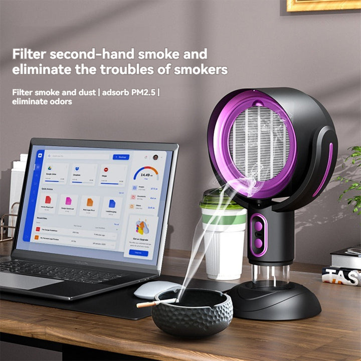 Lisslune | SmokeAway Venti – Portable Air Purifier Fan with Ion Technology and USB Charger