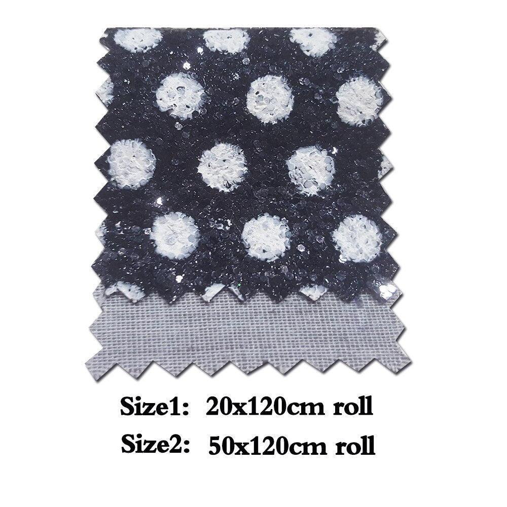 Lisslune | Sparkling Dreams: Chunky Dot Vinyl Fabric Roll for Creative Crafters