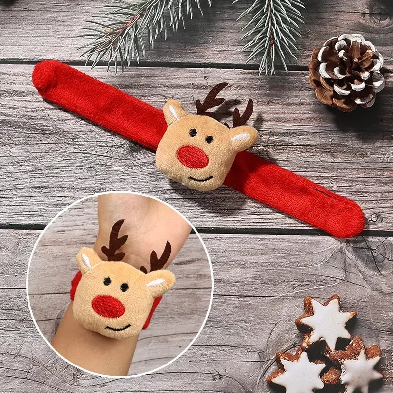 Rynx | 1PC LED Christmas Slap Circle Bracelet Clap Circle Older Santa Elk Adult Children Christmas Gifts Christmas Decorations
