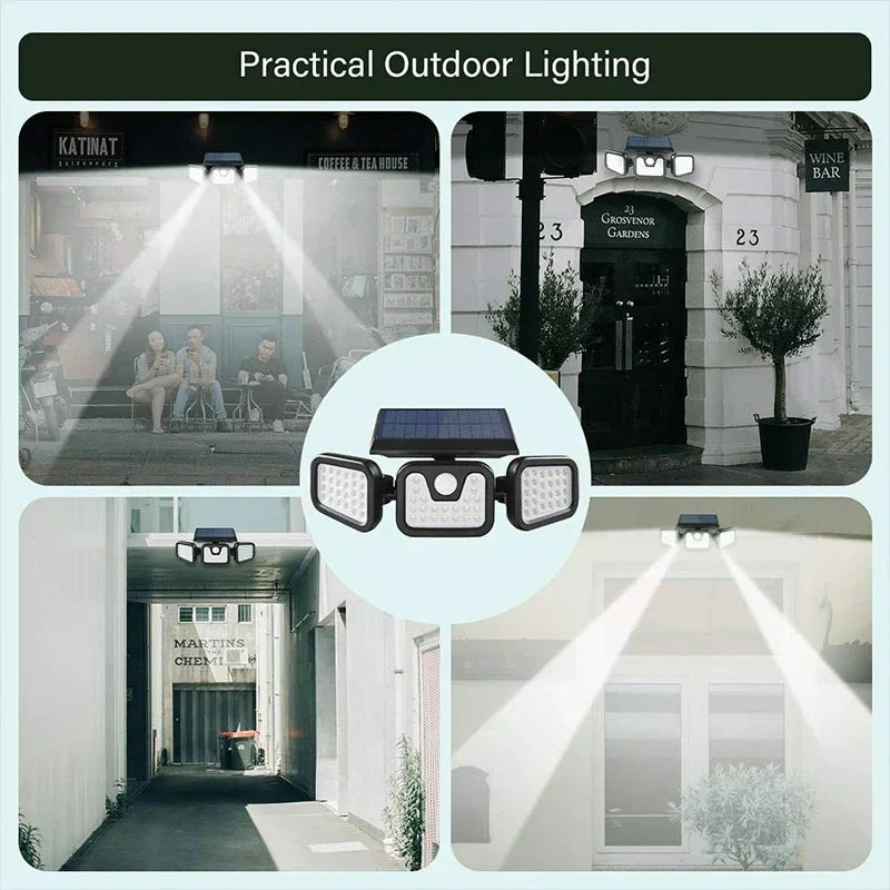 Lisslune | Power Save Motion Activated Outdoor Solar Lamp