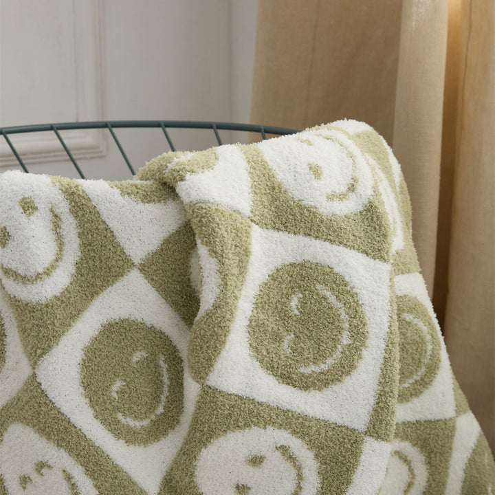 Lisslune | Smiley Checked Blanket
