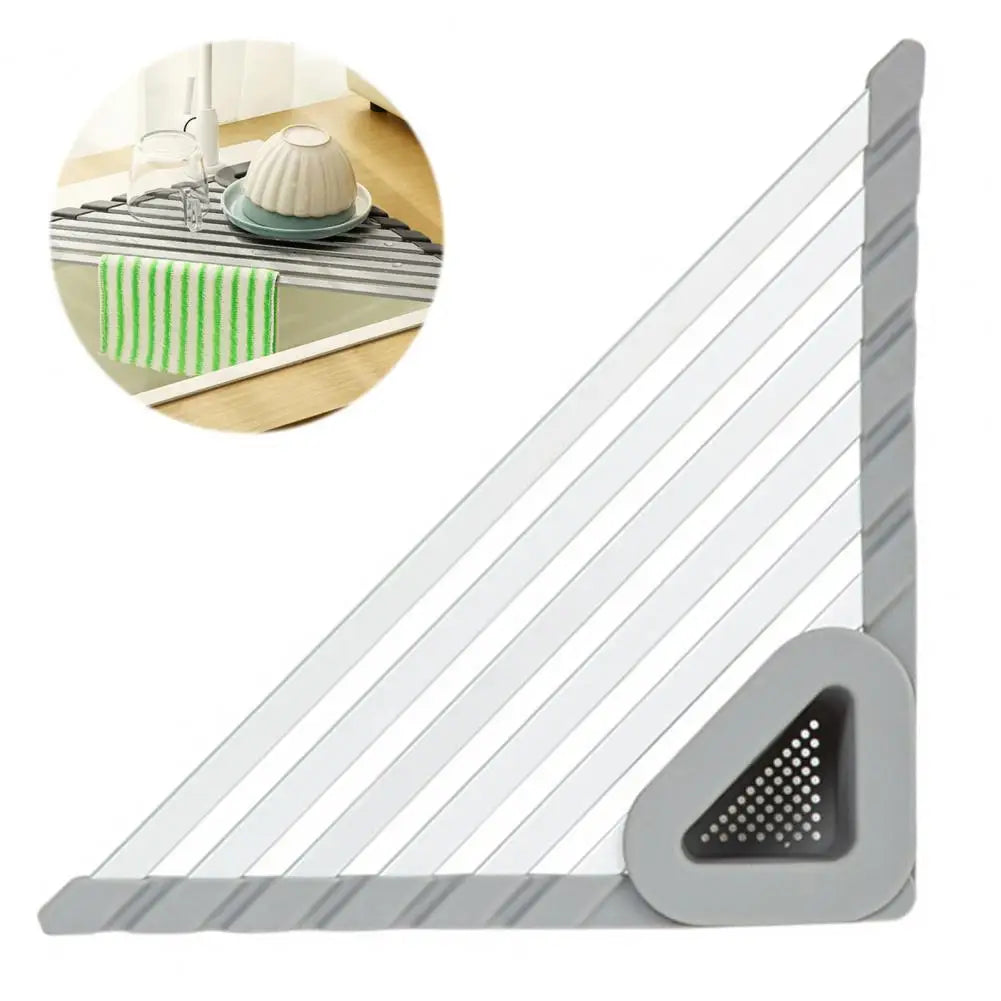 Lisslune | Triangle Slip-Resistant Sink Corner Storage Shelf Rack