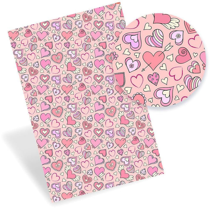 Lisslune | Artistic Synthetic Leather Craft Sheets with Playful Pet Patterns - DIY Creative Kit
