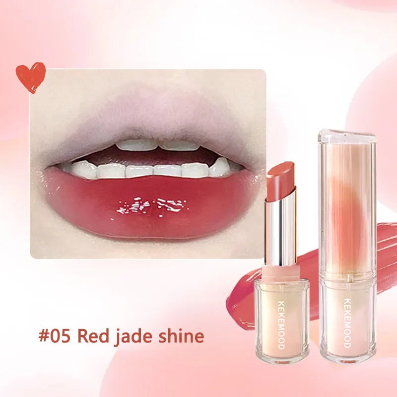 Rynx | Lipstick for Kekemood Moisturizing Mirror Water Light Set Lip Gloss Glass Tea Red Brown Lip Shine Tint Makeup Cosmetics