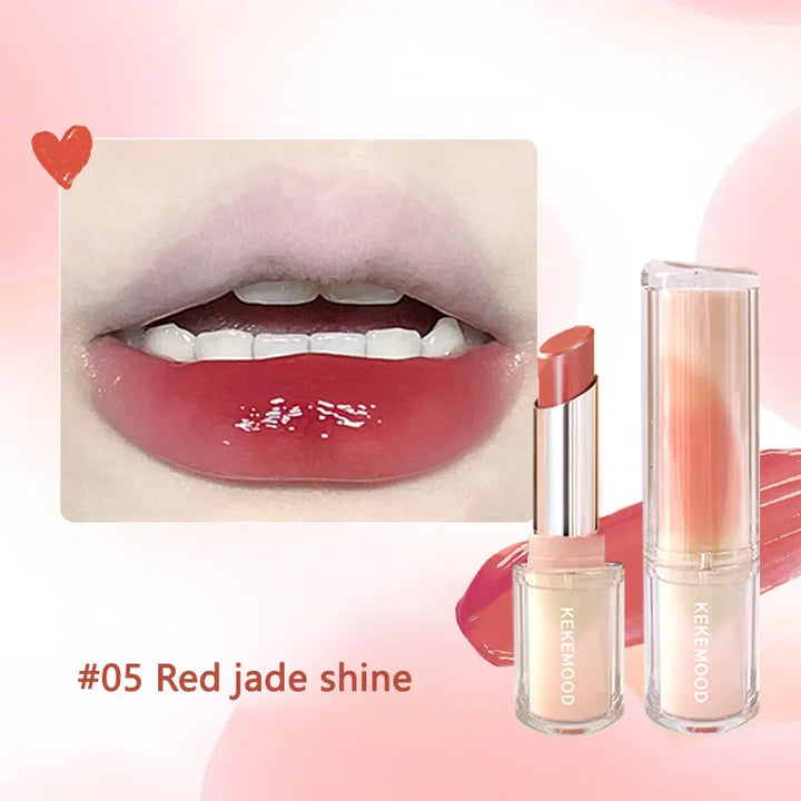 Rynx | Lipstick for Kekemood Moisturizing Mirror Water Light Set Lip Gloss Glass Tea Red Brown Lip Shine Tint Makeup Cosmetics