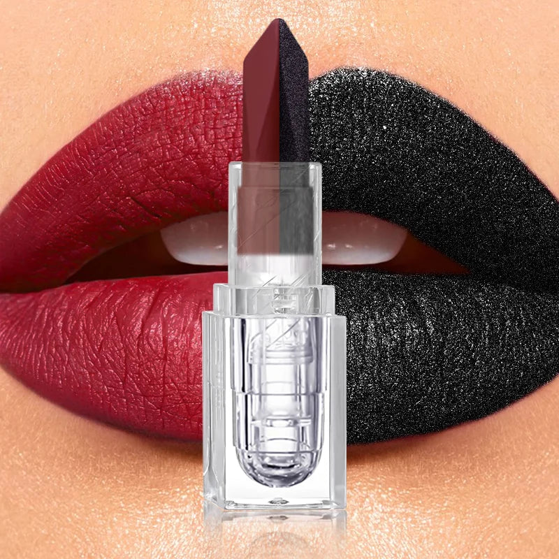 Rynx | 2 In 1 Lip Liner & Lipstick, tapered, long-lasting, waterproof lip contour, matte brown velvet lip combination pencil cosmetics