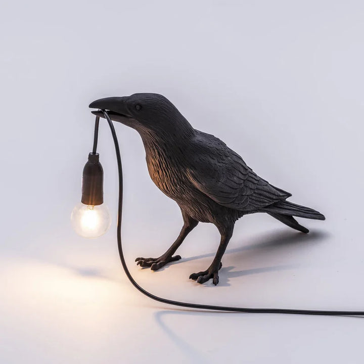 Lisslune | Modern Lucky Bird Table Lamp – Creative Resin Animal Design for Bedroom and Living Room