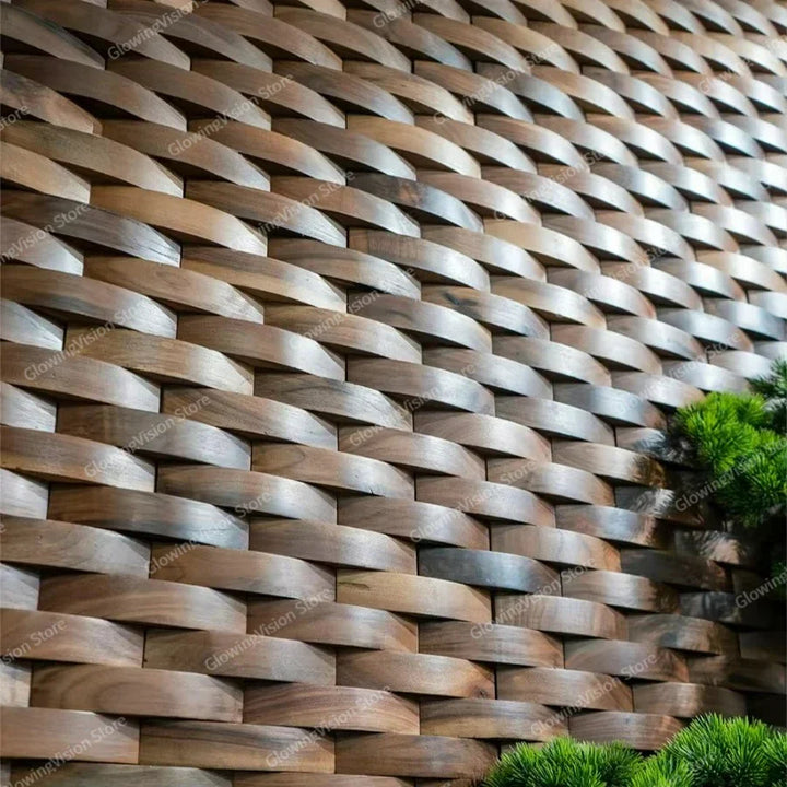 Lisslune | 3D Solid Wood Mosaic Wall Panel with Acoustic Design
