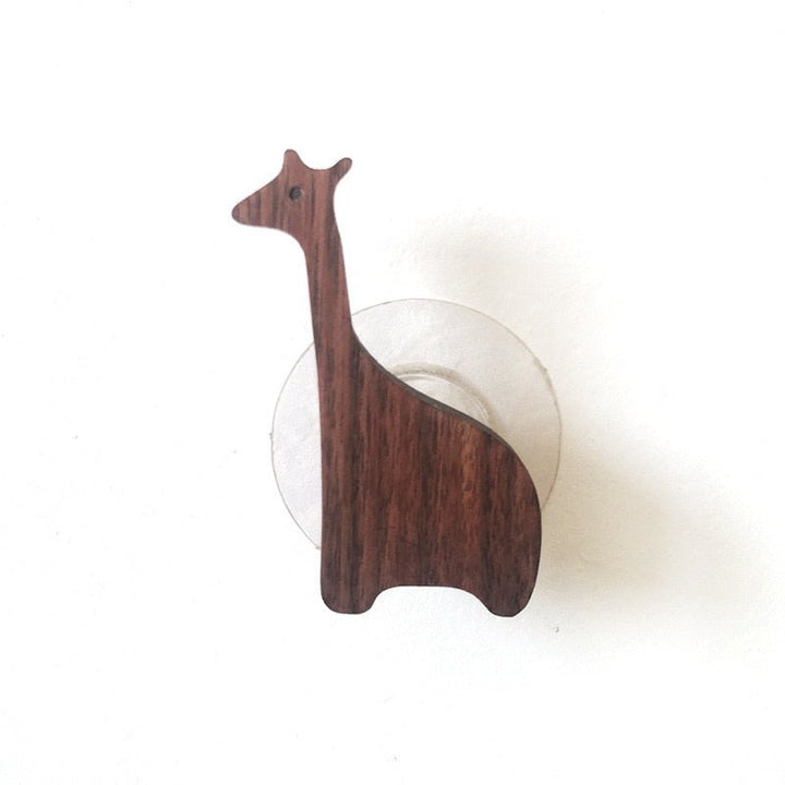 Lisslune | Cute Animal Walnut Wood Coat Hook
