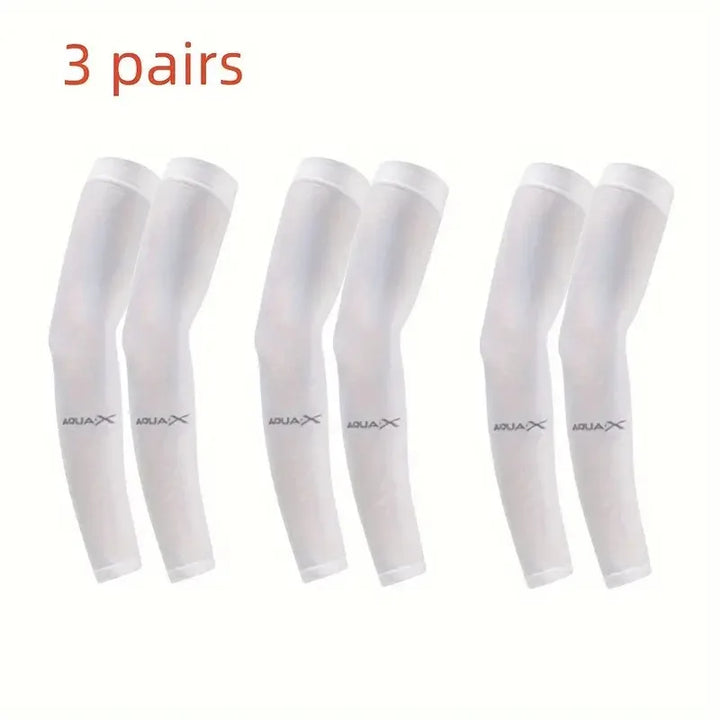 Rynx | 3 Pair of Breathable Sun Protection Sleeves - Breathable & UV-Protected Gear for Sports, Driving & Outdoor Adventures