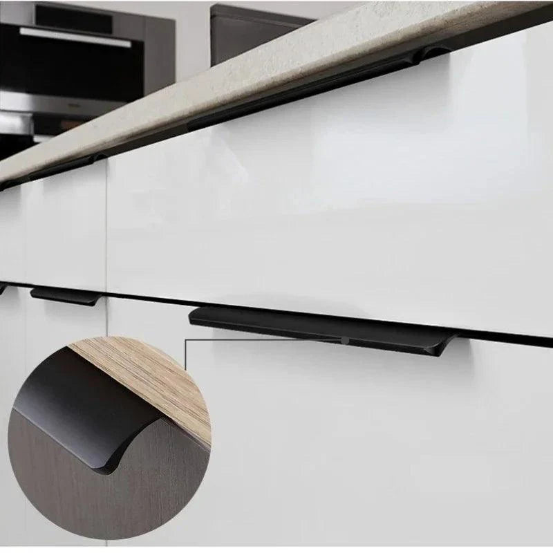 Lisslune | Modern Aluminum Alloy Cabinet Pull Handles - Set of 3