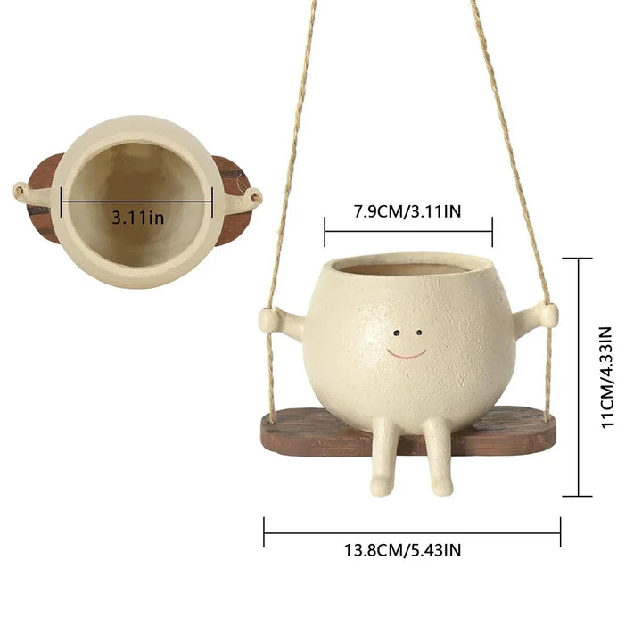 Lisslune | Happy Buddy Hanging Plant Pot