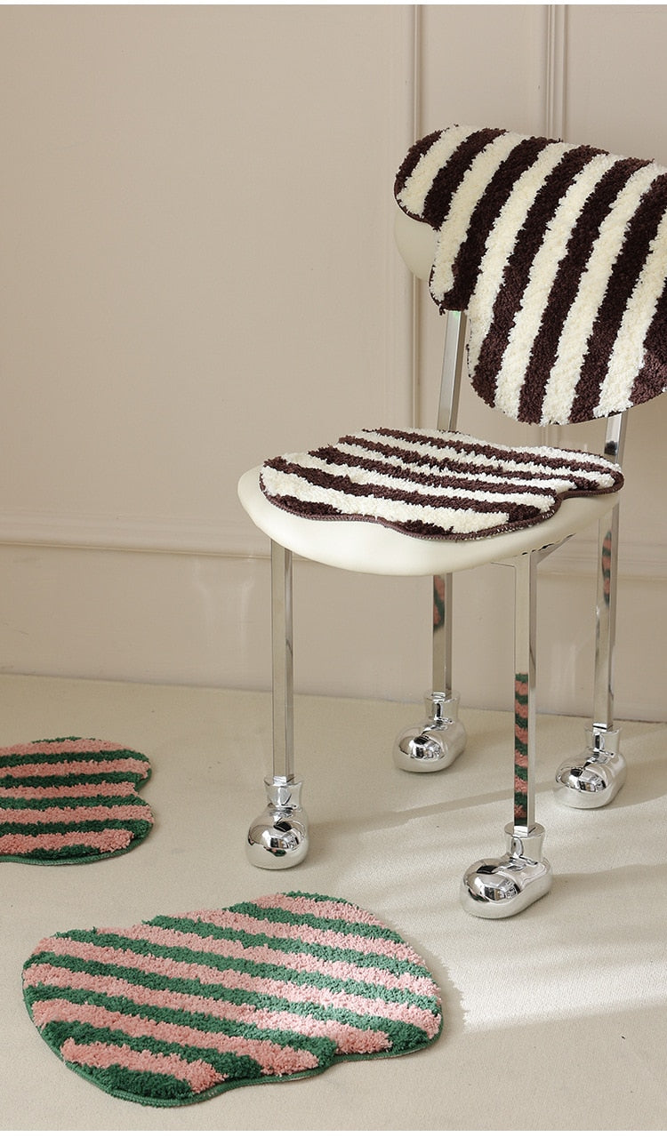 Lisslune | Quilted striped chair cushion