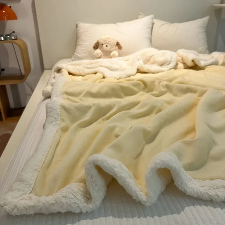 Rynx | New Thick Warm Lamb Fleece Blanket Fleece Milk Fleece Small Blanket Single Dorm Cover Blanket Winter