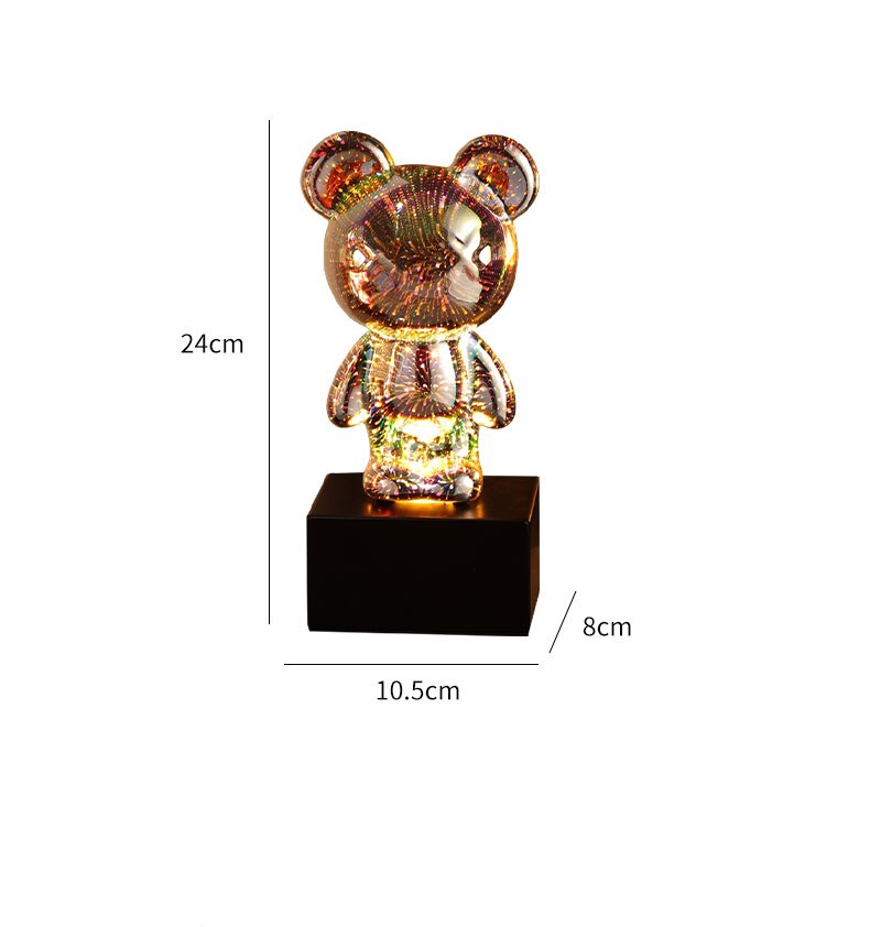 Lisslune | LED Bear Fireworks Night Lamp