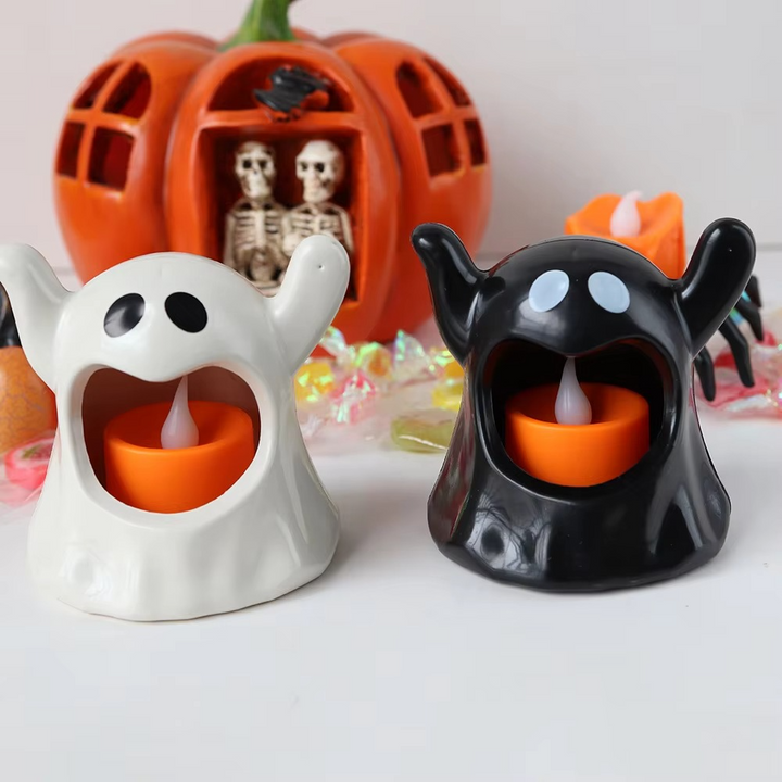 Lisslune | Light Ghost Halloween Lamp – LED Ghost Decoration with Battery Lighting