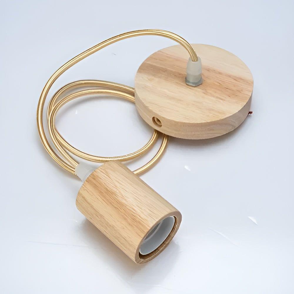 Lisslune | Elmora – Handmade wooden pendant lamp with a natural warm radiance and timeless charm