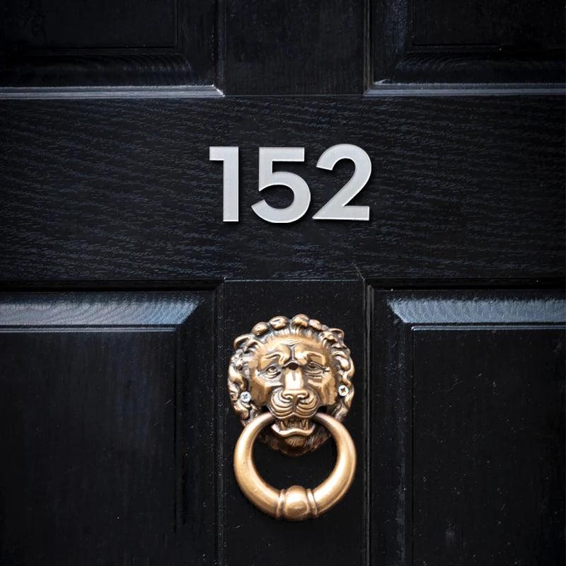 Lisslune | Stylish 3-inch self-adhesive acrylic house numbers – Choose from timeless black, elegant silver or opulent gold