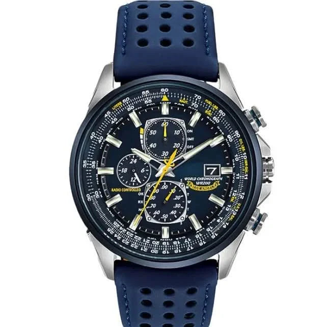 Lisslune | Men’s Stainless Steel Chronograph Watch with Calendar