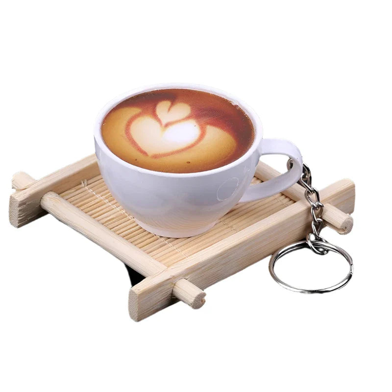 Lisslune | Charming miniature resin coffee and tea cup display model for playful decoration