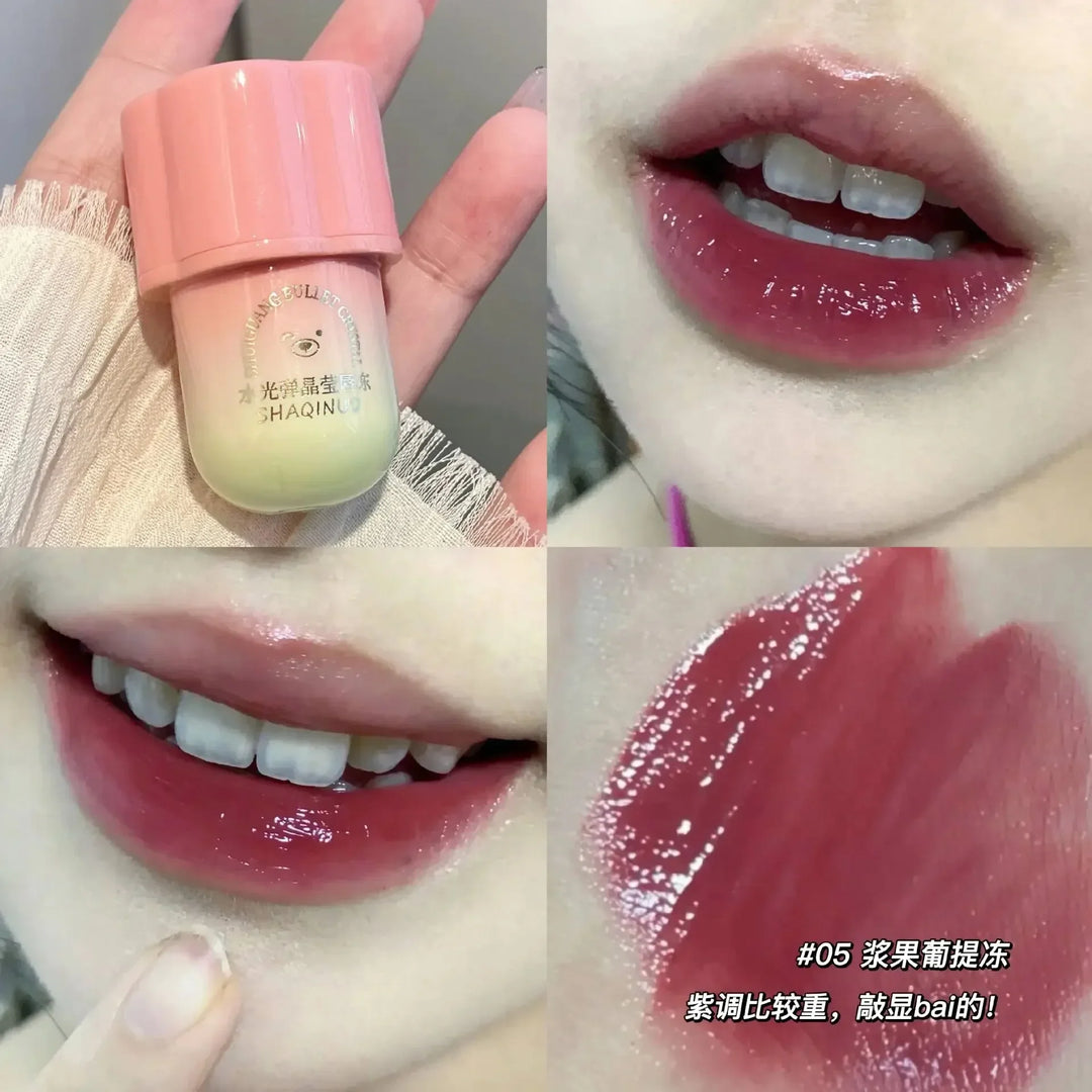 Rynx | Mirror Clear Lipstick Bear Seal Lip Balm Waterproof Moisturizing Long-lasting No Fading Lip Gloss Makeup for Women Korean Cosmetics