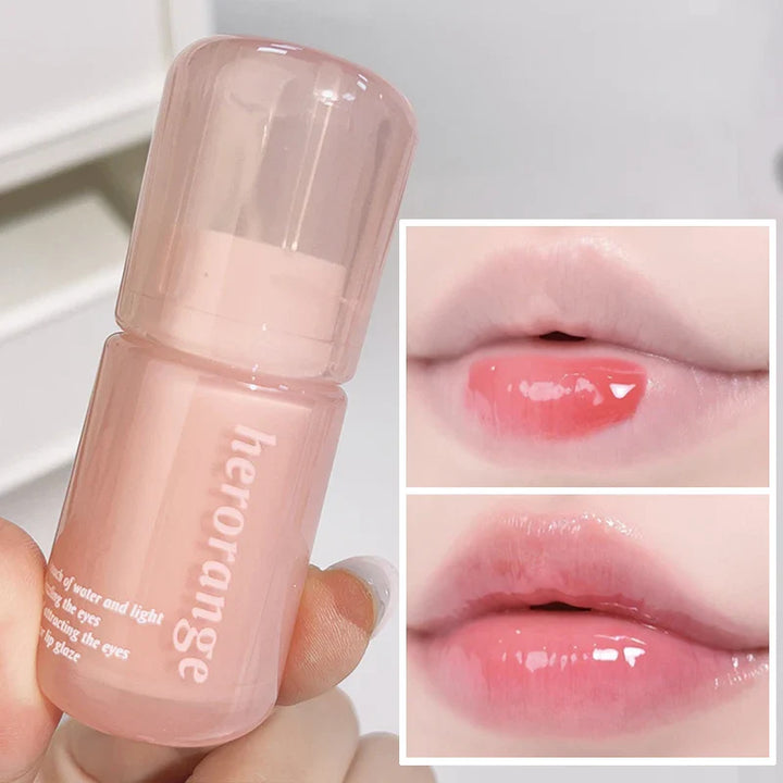 Rynx | Mirror Water Lip Gloss Transparent Glass Gel Lip Lacquer Waterproof Moisturizing Liquid Lipstick Nude Clear Shade Korean Makeup