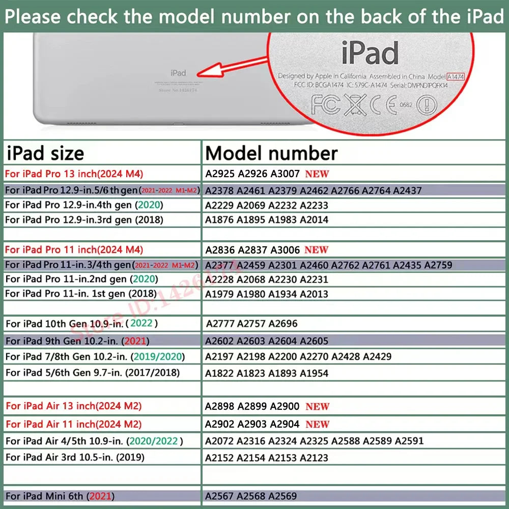 Lisslune | Süßes Notizbuch Für iPad Hülle 2024 Air 11 13 M2 Pro 11 12.9 13 Hülle 10.2 7/8/9/10 10. Generation Cover 10.5/9.7 Zoll Air 3 4 5 10.9 Hülle
