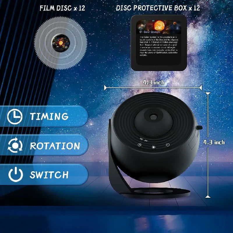 Lisslune | 360° Planetarium Projector | Improved Relaxation and Stress Relief