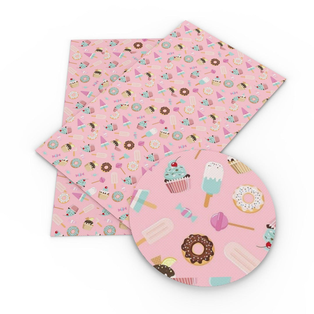 Lisslune | Wasted Cake Candy Faux Leather Craft Kit for DIY Accessories and Bags