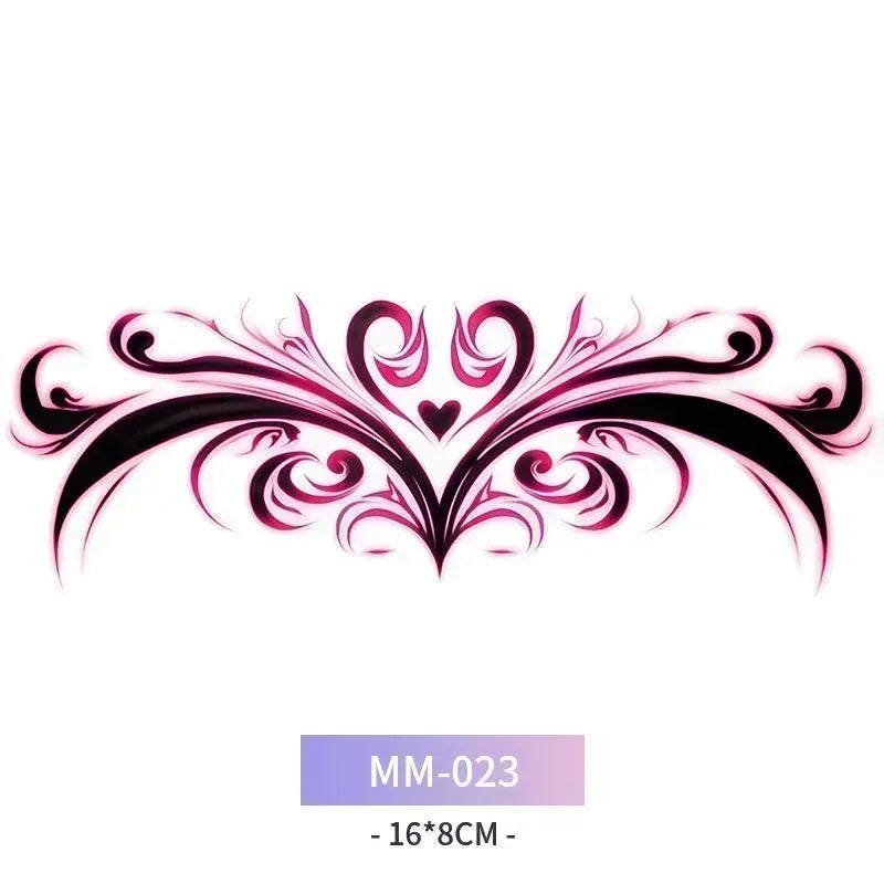 Rynx | 6-Piece Waterproof Tattoo Sticker Set Long-lasting Artificial Tattoo Girls 3D Artificial Sex Womb Tattoo for Women Temporary Abdomen섹스타투스티커 Product