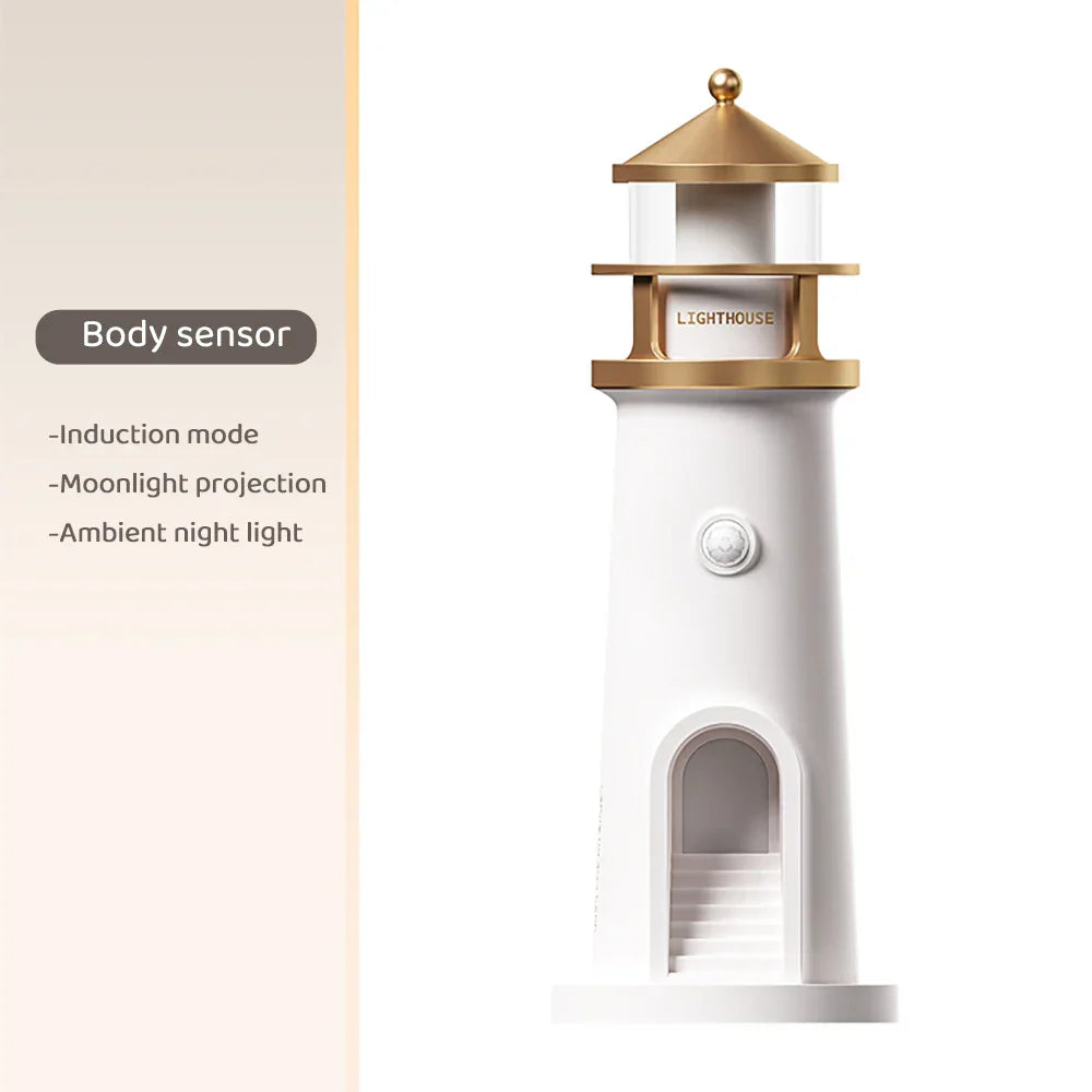 Lisslune | Lighthouse Ambient lights Bluetooth Music Dimmable Projection
