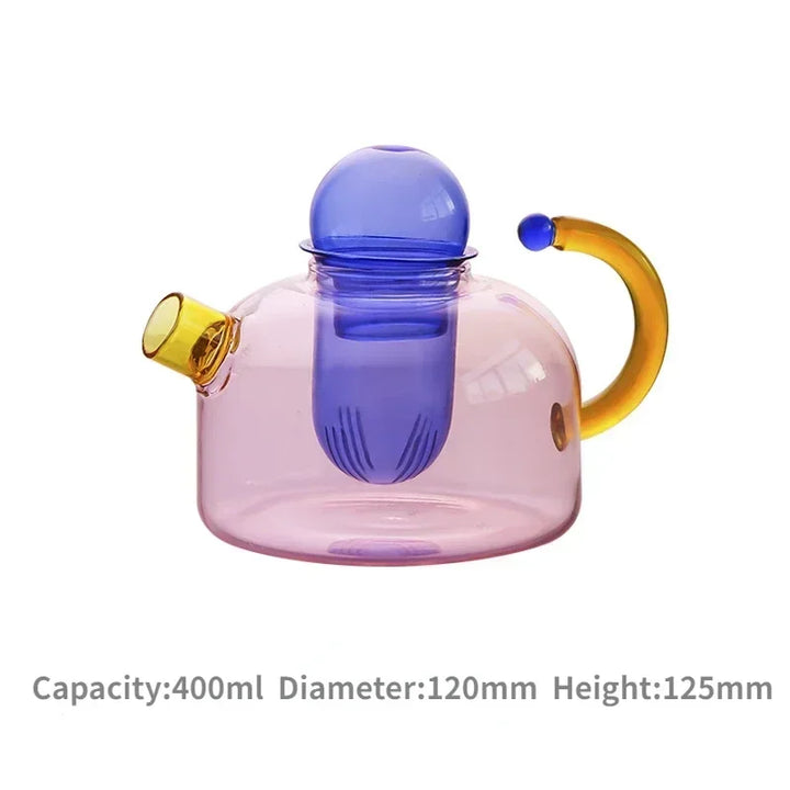 Lisslune | Colorful Glass Teapot