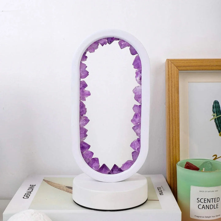Lisslune | Natural Amethyst Crystal Lamp for Relaxation