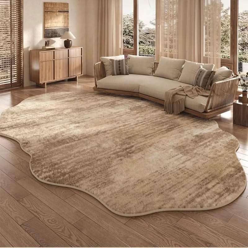 Lisslune | Irregular Plush Washable Rug for Bedroom and Living Room
