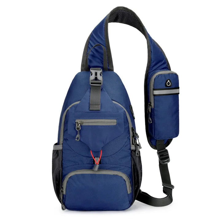Lisslune | SecurePack | Anti-Theft Waterproof Multi-Pocket Shoulder Backpack – Lightweight Crossbody Travel Bag