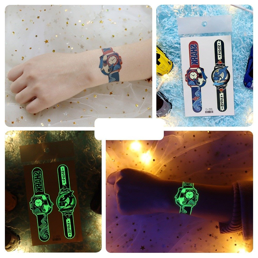 Lisslune | Luminous, washable watch tattoo stickers