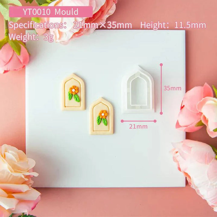 Lisslune | Flower and geometric polymer clay cutters for unique earrings and jewelry creations
